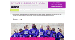 Desktop Screenshot of dynamitedancestudio.com